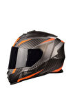 Storm 2 Racer Mat Tıtanıum-turuncu Kask (siyah Camlı )