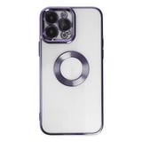 İphone 14 Pro Max Kılıf Slot Silikon - Mor