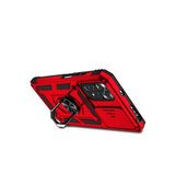 Redmi Note 11 Pro Kılıf Pars Lens Yüzüklü Silikon - Kırmızı