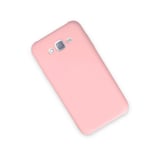 Samsung Uyumlu Galaxy J7 Kılıf Nano İçi Kadife Silikon - Pudra