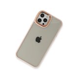 İphone 12 Pro Max Kılıf Dora Kapak - Pudra