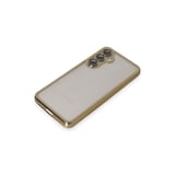 Samsung Galaxy S23 Fe Kılıf Lensli Silikon - Gold