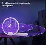 QASUL Sinek Öldürücü Raket Ayaklı Duvara Monte Sivrisinek lambası