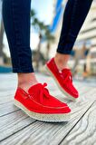 RAMER CH311 Espadril Erkek Ayakkabı KIRMIZI