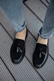 RAMER CH002 CST Loafer Pelle Erkek Ayakkabı SIYAH