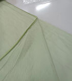 Çocuk Odası Dökümlü Düz Tül Perde - Açık Yeşil - Pileli Dikim 1x2,5 Pile