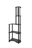 Ravilo Estilo Dekoratif Raflı Lambader Siyah