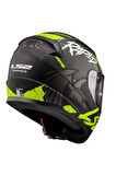 Rapıd 2 Raven Mat Siyah-gri-neon Sarı Kask