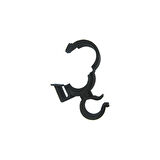 Hortum Tutucu Klips Çiftli Ters Yönlü 10 Adet