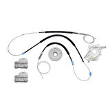 VW Polo  HB 1994-1999 Yataklı 6N4837402A-402D Sağ Ön Cam Kriko Tamir Seti