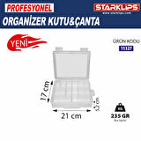 Plastik  Bölöeli Çanta Organizer 12 li (Şeffaf )