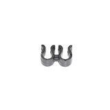 Kablo Tutucu Klips Çiftli 2x6,5mm Siyah  25 Adet