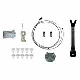VAUXHALL Opel Meriva 2002-2010 Sağ Arka Cam Kriko Tamir Seti