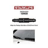 Klips Su Fıskiye Düz Boru 5,7x5,7mm 38mm Ford 10 Adet