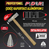 Pdr Kaporta Çekiç Aluminyum Ahşap Saplı ( Düz Balta ) 184Gr