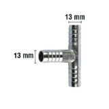 Rakor Metal T tip Hortum İçin 13mm 2 Adet