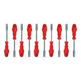 Set Tornavida Lokma 10 parca plastık kutulu 1\4 -6-7-8-9-10-11-12-13-14