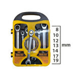 Set Kombine Anahtar Cırcırlı 7 Adet Force