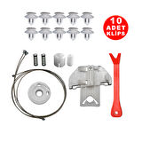 Oto Cam Kriko Tamir Seti Sağ Arka Ford Focus 1 1998-2005 XS41A27000 (10Klips)