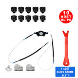 VW Passat B5 1998-2005 Sarmalı  Sol Ön Cam Kriko Tamir Seti