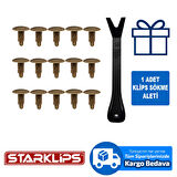 Universal Klips Bej M10X22X22 S1698+043 10 Adet