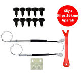 Land Rover Freelander 1996-2006 Sağ Arka Cam Kriko Tamir Seti