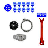 Cam Kriko Tamir Seti Sağ Ön Renault Modus 2004-2008 8200277578