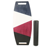 Renkli Denge Tahtası Balance Roller Board Sörf Eğitim Tahtası Kaykay Eğitim Tahtası 73 x 31 CM – RB02