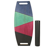 Renkli Denge Tahtası Balance Roller Board Sörf Eğitim Tahtası Kaykay Eğitim Tahtası 73 x 31 CM – RB04