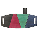 Renkli Denge Tahtası Balance Roller Board Sörf Eğitim Tahtası Kaykay Eğitim Tahtası 73 x 31 CM – RB04