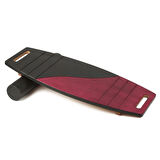 Siyah/Kırmızı Denge Tahtası Balance Roller Board Sörf Eğitim Tahtası Kaykay Eğitim Tahtası 73 x 31 CM – RB06