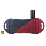 Kırmızı/Lacivert Denge Tahtası Balance Roller Board Çift Fonksiyonlu Sörf Eğitim Tahtası Kaykay Eğitim Tahtası 73 x 28 CM – RB11