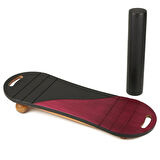 Siyah/Kırmızı Denge Tahtası Balance Roller Board Çift Fonksiyonlu Sörf Eğitim Tahtası Kaykay Eğitim Tahtası 73 x 28 CM – RB17
