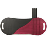Siyah/Kırmızı Denge Tahtası Balance Roller Board Çift Fonksiyonlu Sörf Eğitim Tahtası Kaykay Eğitim Tahtası 73 x 28 CM – RB17