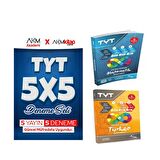 Doktrin TYT Türkçe ve Matematik Deneme ile AKM 5 li Deneme Seti 3 Kitap