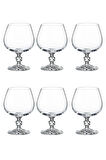 Collection Sterna Kristal 6'lı 250cc Kahve Yanı Su Bardağı/Konyak Kadehi Seti