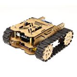 Woodie Ahşap Tank Robotu Seti - Demonte