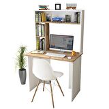 Robin Home Cornelia No 2 Çalışma Masası Kitaplık Çam Beyaz