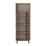 Robin Home Lidya Ofis Klasör Dolabı Kitaplık 2 Kapaklı Metal Ayaklı Sepet