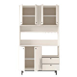 Robin Home Lounge Kahve Köşesi Çok Amaçlı Dolap Mutfak Dolabı Beyaz 