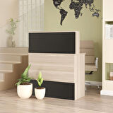 Robin Home Verona Ofis Karşılama Bankosu Meşe-Siyah 