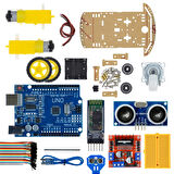 Arduino Uyumlu 2 Teker Robot Araba Kodlama Seti 2WD-BLE (Kutulu ve E-Kitaplı)