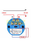PT100 Sıcaklık Sensör Sinyali İçin 4-20mA Çevirici Transmitter Modül 0C / 200C DC 24V Rtd Termometr