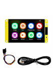 ESP32-48S035 3.5 inch Kapasitif Dokunmatik Tft Lcd Modül 320x480 Pixel Rgb Led Ldr Usb Uart IO Sens