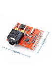 SI4703 FM Stereo Radyo Alıcı Modülü I2C Dijital Programlanabilir Düşük Güç 76Mhz-108Mhz 3.5mm Ses S