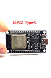 ESP32 Wifi ve Bluetooth Modül Geliştirme Kartı ESP32-WROOM-32 32 Bit 240Mhz 4 MByte Flash CH341 Usb