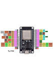 ESP32 Wifi ve Bluetooth Modül Geliştirme Kartı ESP32-WROOM-32 32 Bit 240Mhz 4 MByte Flash CH341 Usb