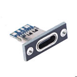 USB 3.1 Type C Panel Montaj Dişi Soket 4 Pin Smd Lehimlenebilir Padler Konnektör Telefon Şarj Board