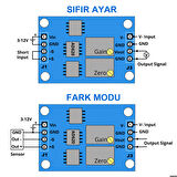 Ad620 Micro Voltaj Sinyal Kuvvetlenirici Modül DC 12V Mikro Küçük Gerilim Ölçme Kartı Enst.Yükselti