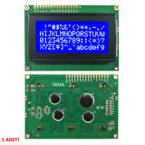 1604A 4x16 Mavi Karakter LCD Modül Display Ekran 5V Beyaz Arka ışık 16X4 16 X 4 Standart SolÜst Lcd